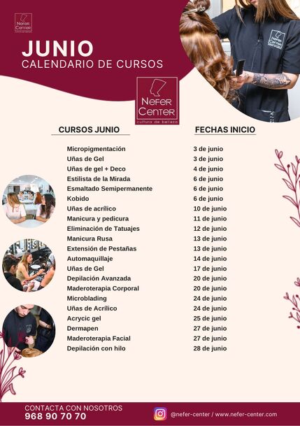 CALENDARIO CURSOS JUNIO 2024