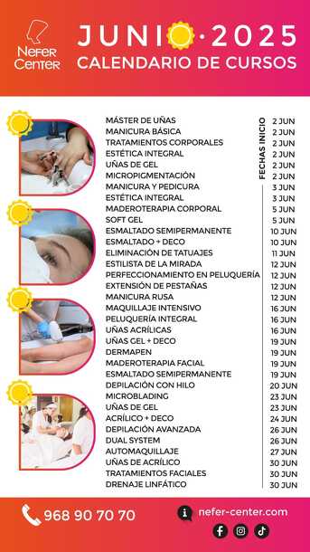 CALENDARIO CURSOS JUNIO 2025