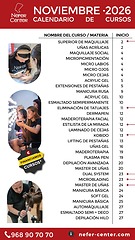 CALENDARIO CURSOS NOVIEMBRE 2026